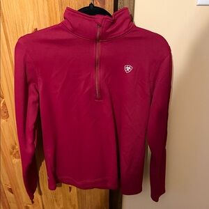 Ariat Half-Zip Pullover in Berry